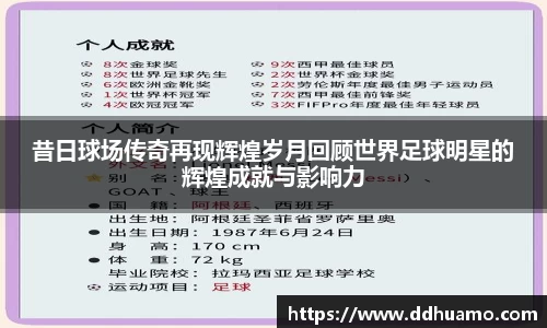昔日球场传奇再现辉煌岁月回顾世界足球明星的辉煌成就与影响力